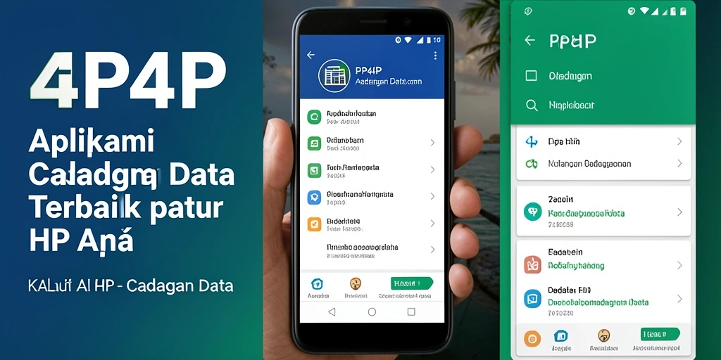 Antarmuka pengguna 4P4P untuk cadangan data yang aman.