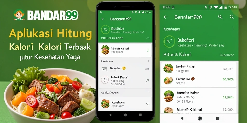 Tampilan utama BANDAR99 yang menampilkan fitur Hitung Kalori dengan mudah.