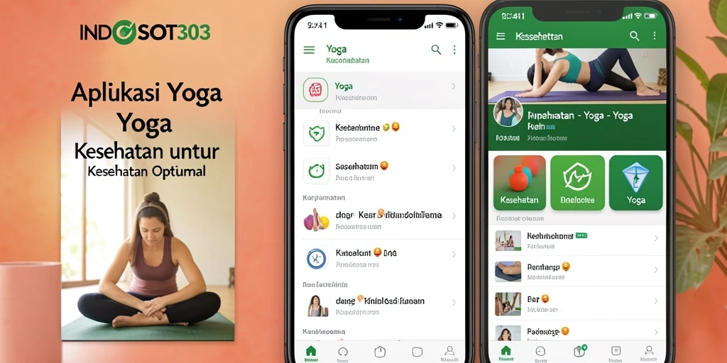 Antarmuka aplikasi INDOSLOT303 menampilkan latihan yoga yang beragam dan menarik.