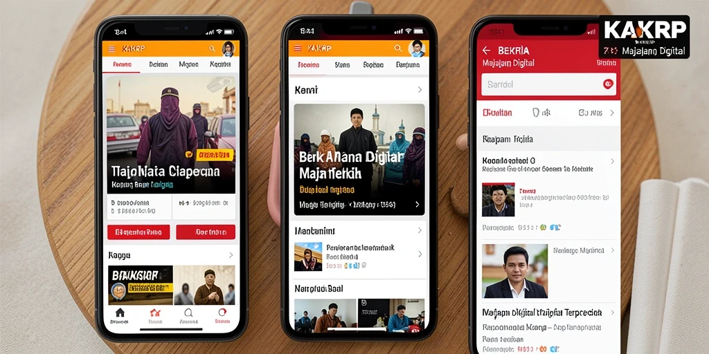 Antarmuka pengguna KAKRP yang intuitif dan menarik.