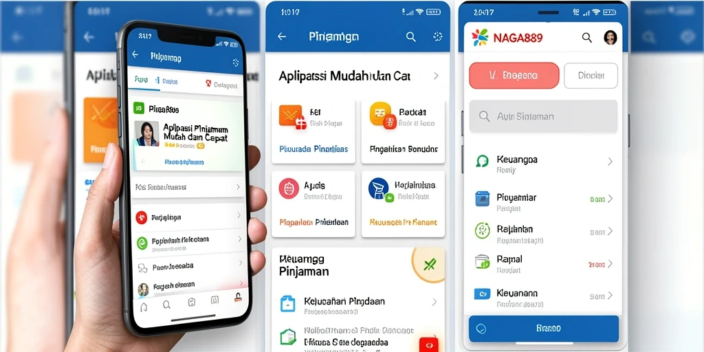 Antarmuka pengguna NAGA889 yang sederhana dan intuitif.