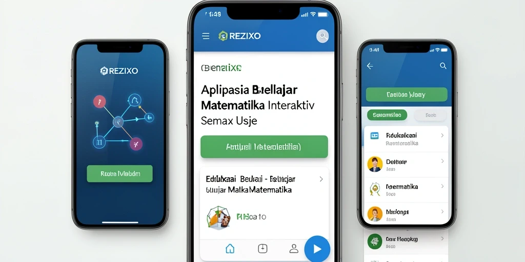 Tampilan antarmuka <strong>REZIXO</strong> yang menarik dan mudah digunakan.