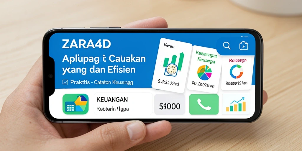 Antarmuka ZARA4D yang intuitif untuk mencatat keuangan pribadi.