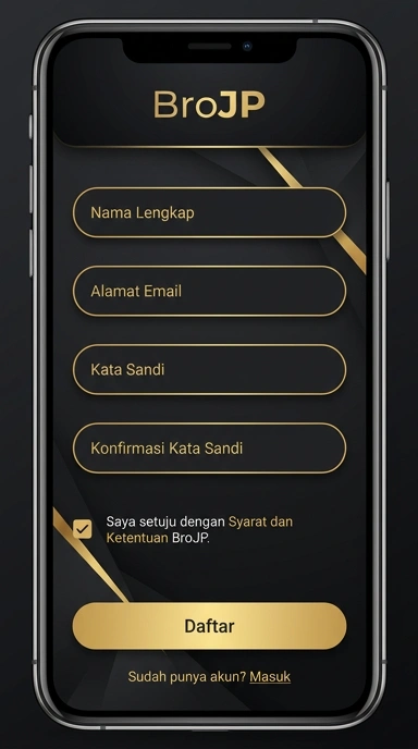 Panduan Registrasi Akun Brojp untuk Pengguna Android