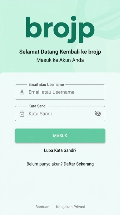 Panduan Masuk Akun brojp untuk Pengguna Android